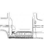 VAN WEZEL - 1895110 - Порог кузова прав ford: transit 11.85-10.94